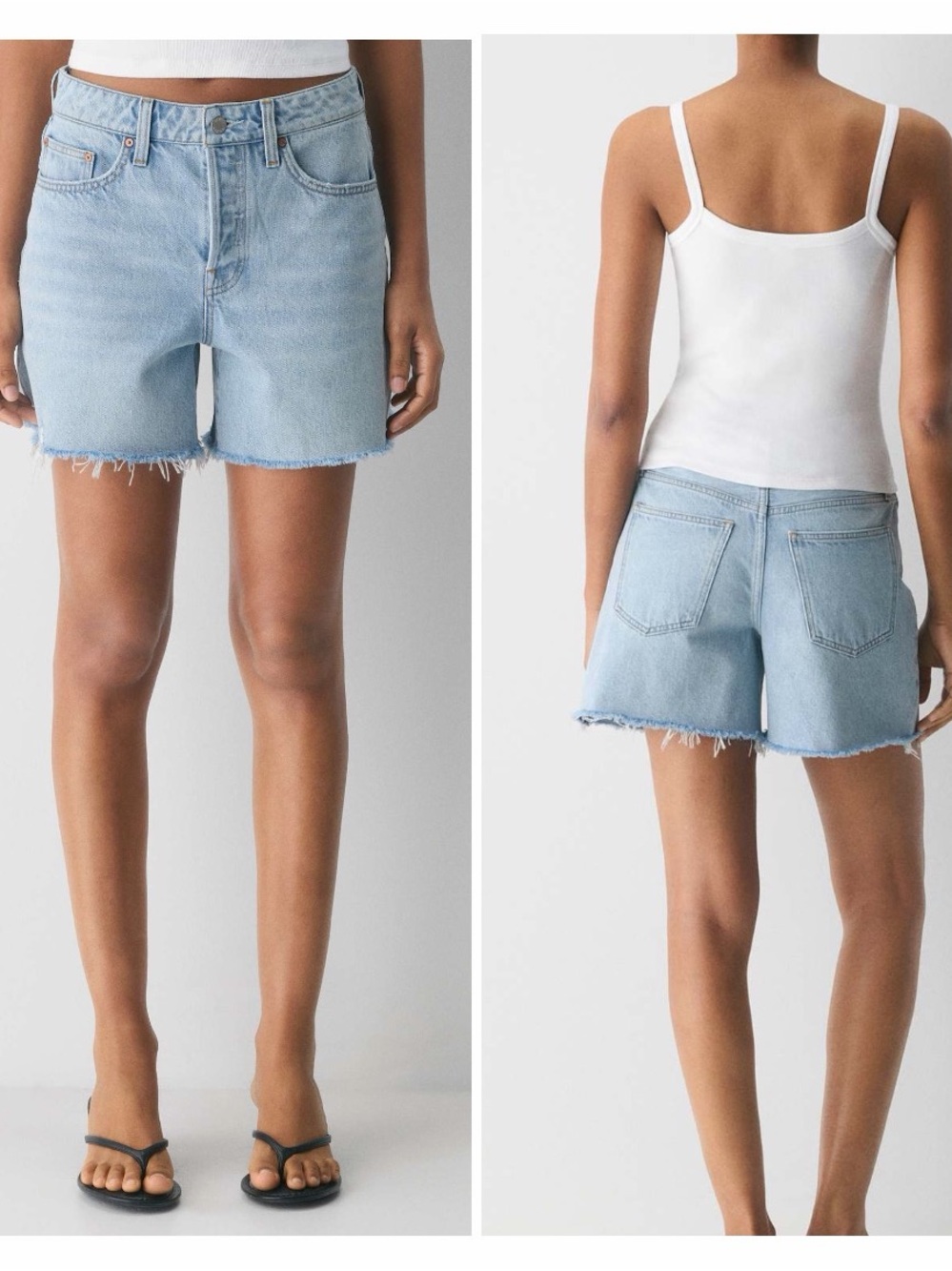 Denim Forum The Ex-Boyfriend Hi Mid-Thigh Denim Short 15 Yrs Brl Thr Bleu